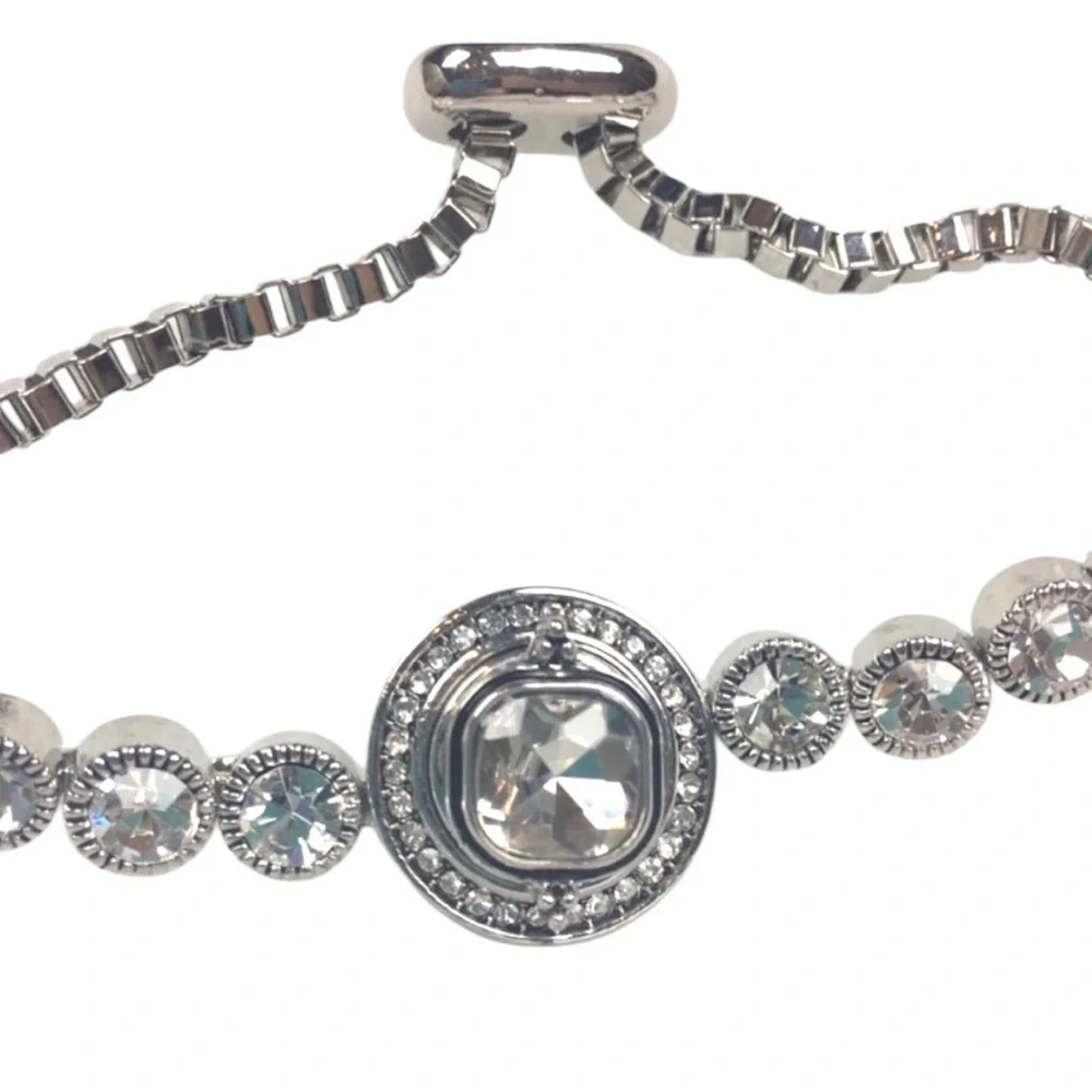 Silver Adjustable Bracelet - One Size - NEW